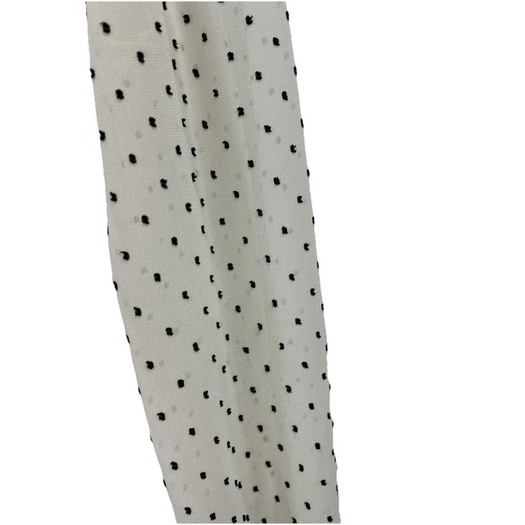 LOFT Women's lightweight Sweater Size M Sheer Sleeves Official Casual Coquette - Picture 6 of 9